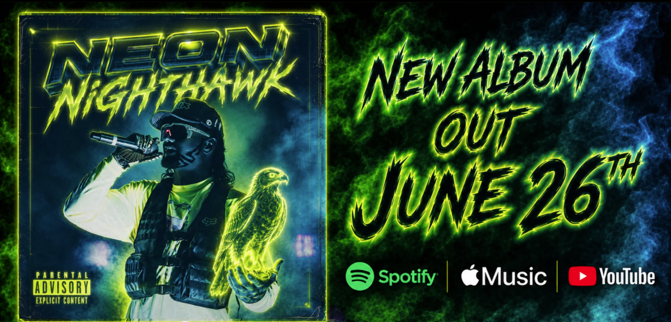 New Album Alert‼️RIFF RAFF – Neon Nighthawk DROP!